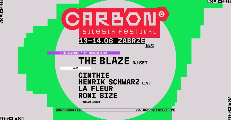 #1 ogłoszenie artystów na CARBON Silesia Festival 2025