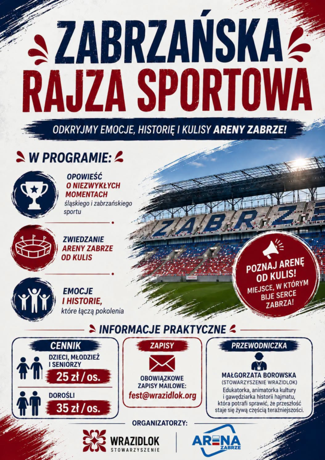 Zabrzańska rajza sportowa – poznaj Arenę Zabrze od&nbsp;kulis!