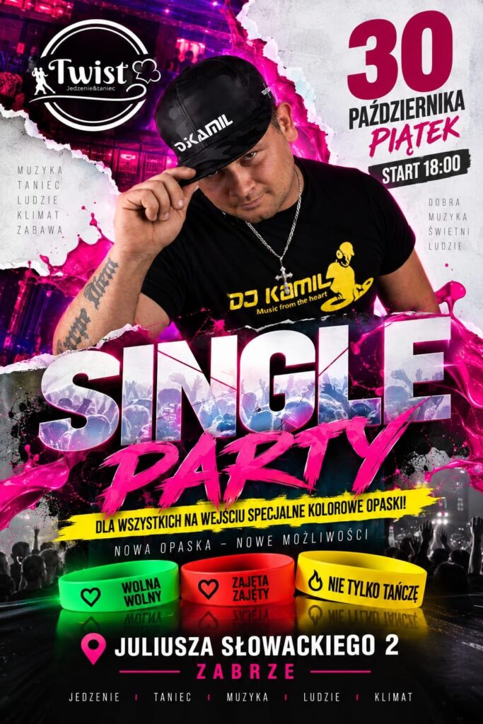 Single Party w Twist – kolorowe opaski